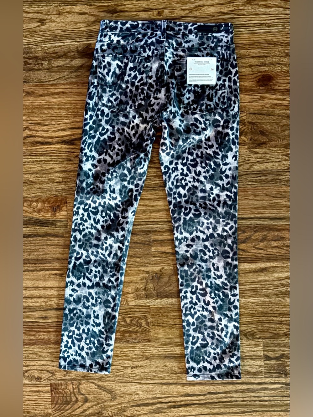 AG Adriano Goldschmied Prima Ankle Leopard Skinny Jeans Leopard Size 26 NWT - Picture 9 of 9